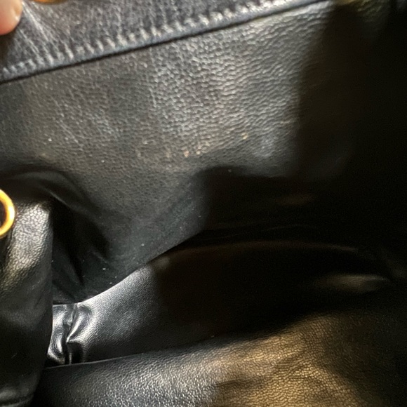 CHANEL Authentic Black Lambskin Leather CC 90s Mini Bucket Bag 24K Gold Hardware - Picture 12 of 14